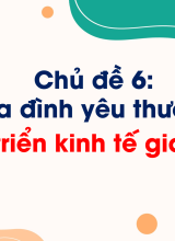 Chủ đề 6Phát triển kinh tế gia đình